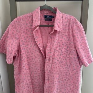 Men’s short sleeve button down vineyard vines Murray shirt XL